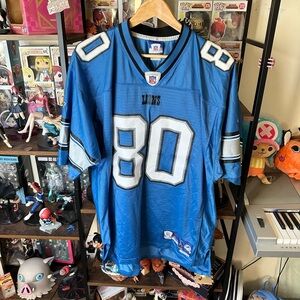 Vintage Reebok Detroit Lions Charles Rogers #80 Jersey Men’s L